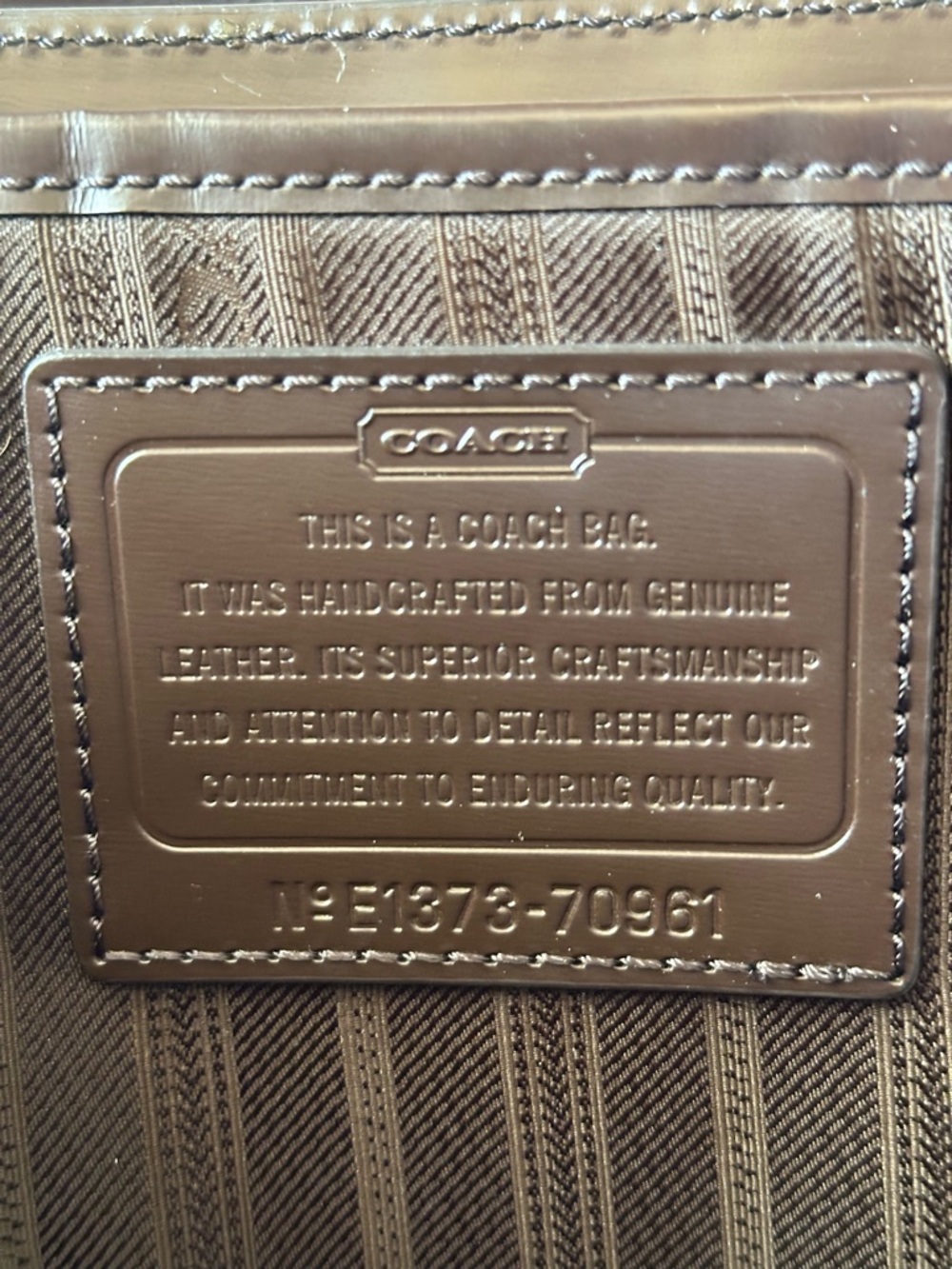 Coach Crosby Box Grain Leather Flap Briefcase Mahogany Brown Laptop Bag F70961 - Picture 4 of 11